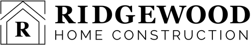 Ridgewood Home Construction Logo in Black Ridgewood Home Construction Logo in Black