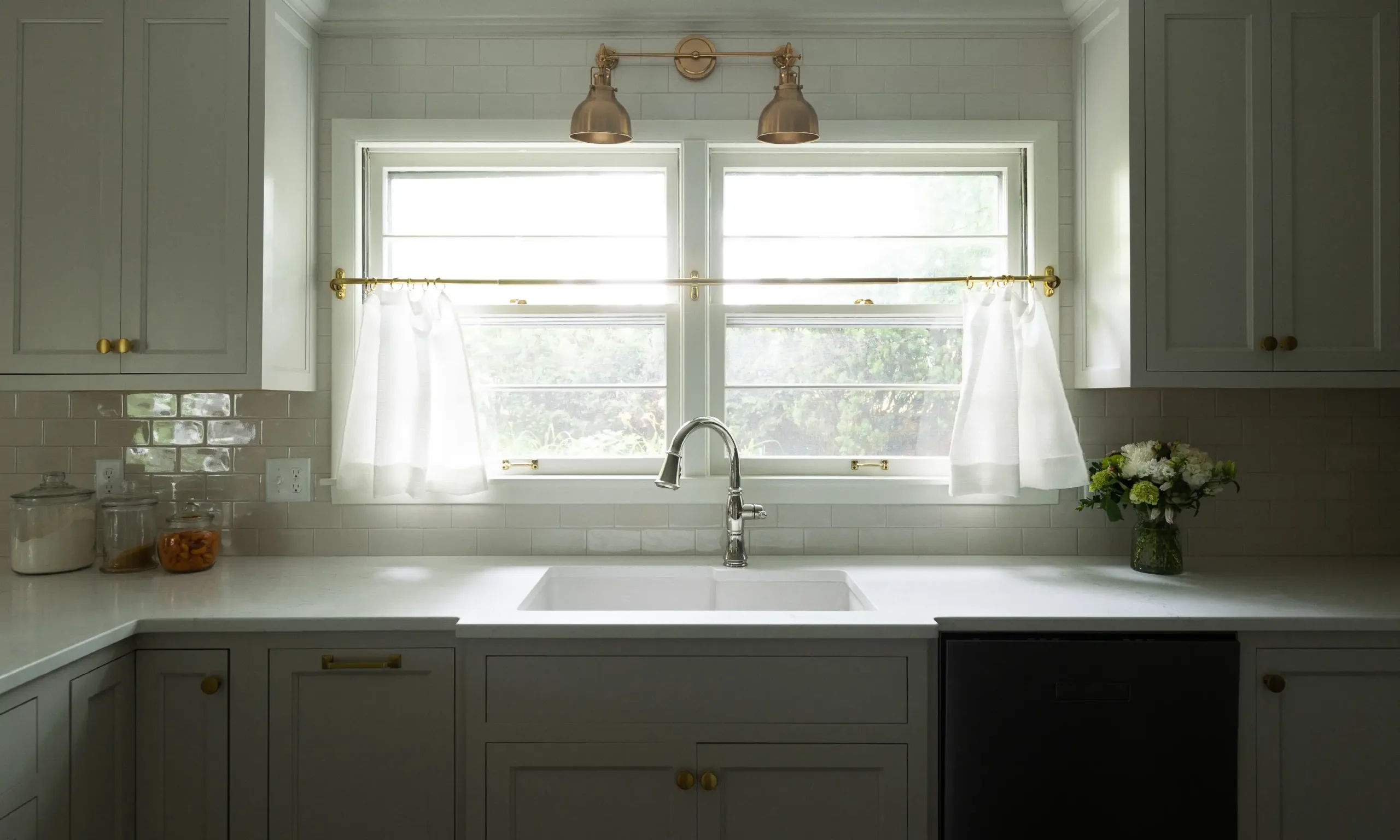 A West Michigan kitchen with natural light coming in through the windows.
